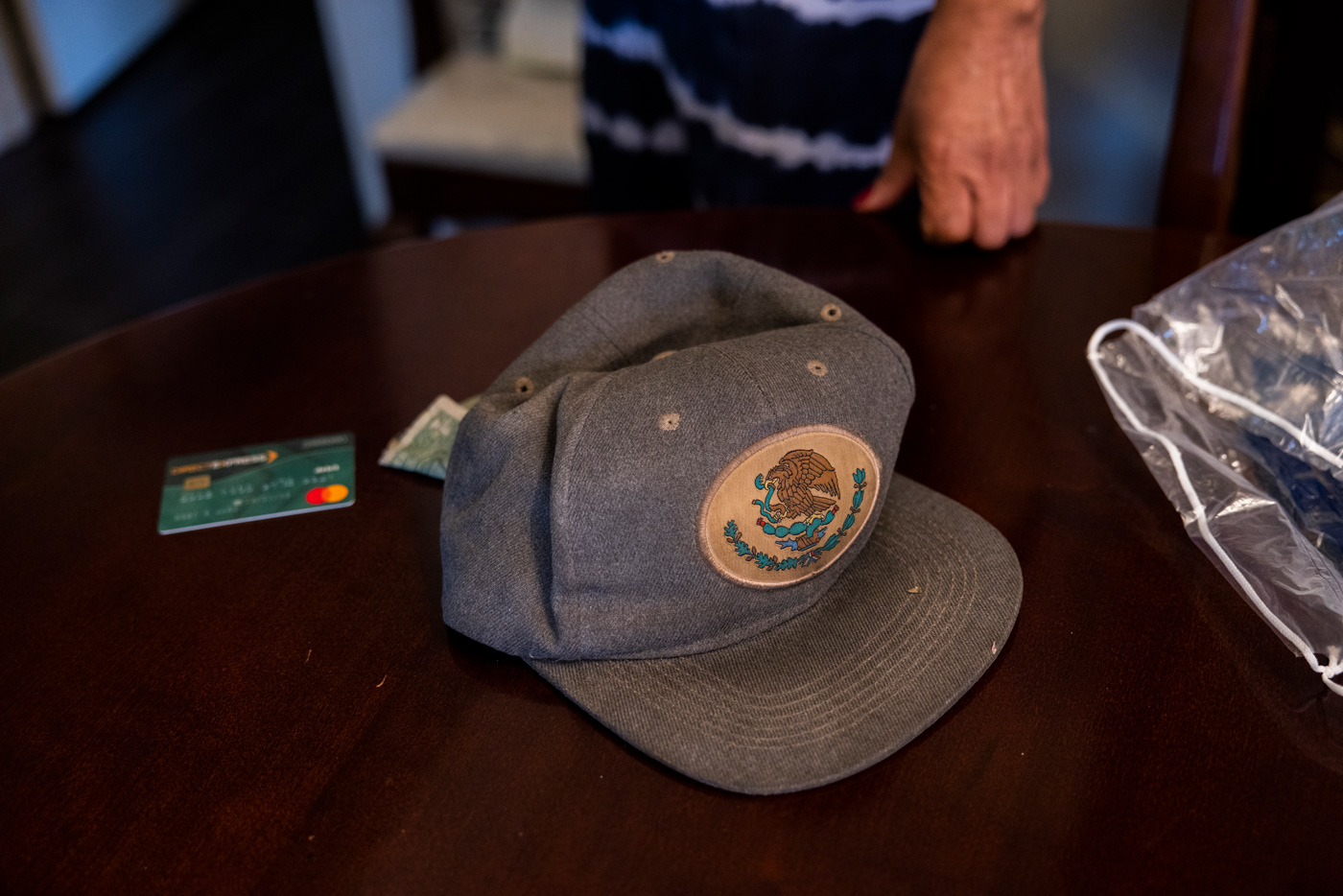 Rory Ward’s cap on the table of his mother Rowena Ward in Houston. Rory was killed in Harris County Jail in 2021 by fellow inmates.