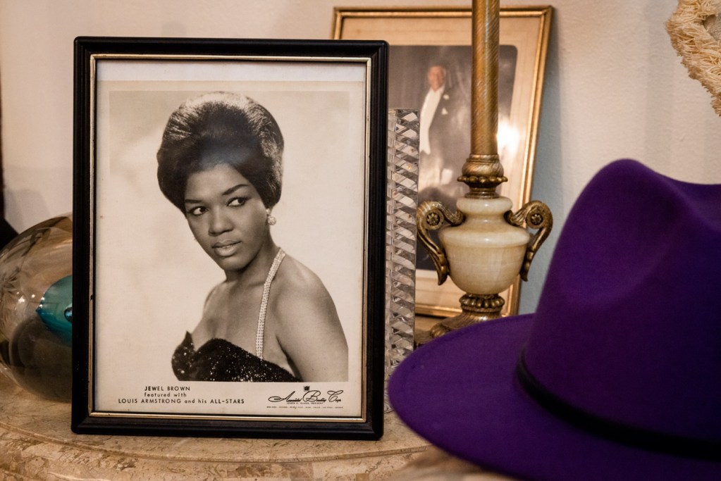 Vintage portrait of singer