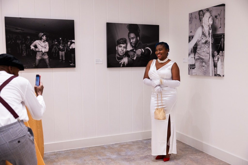 Lindsay Gary poses for a photo at the historic Eldorado Ballroom during the venue's grand reopening.