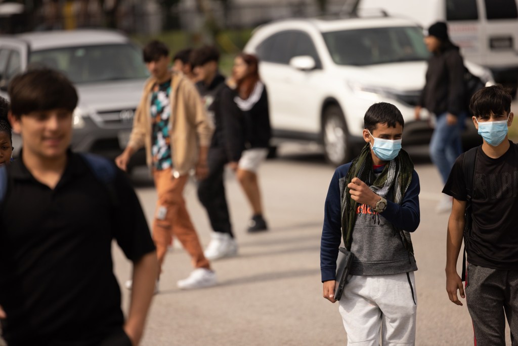 Wisdom High School students