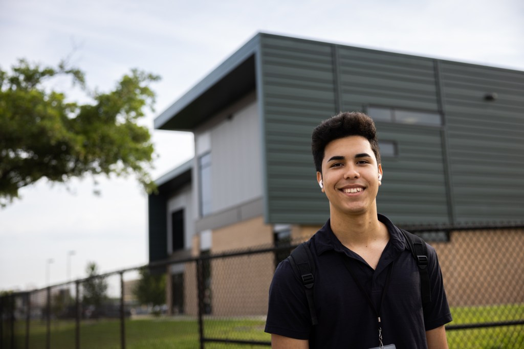 Portrait of a young person.