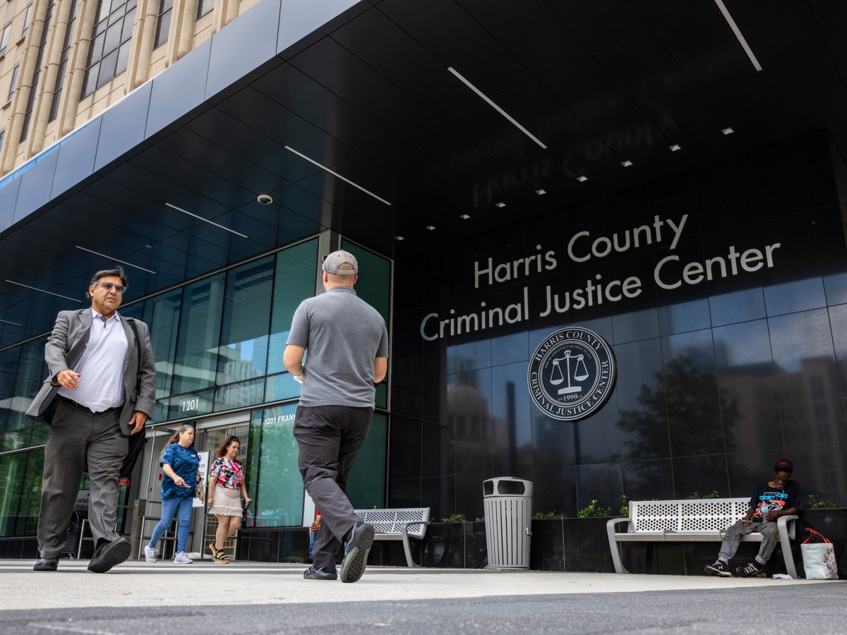 The Harris County Criminal Justice Center in downtown Houston