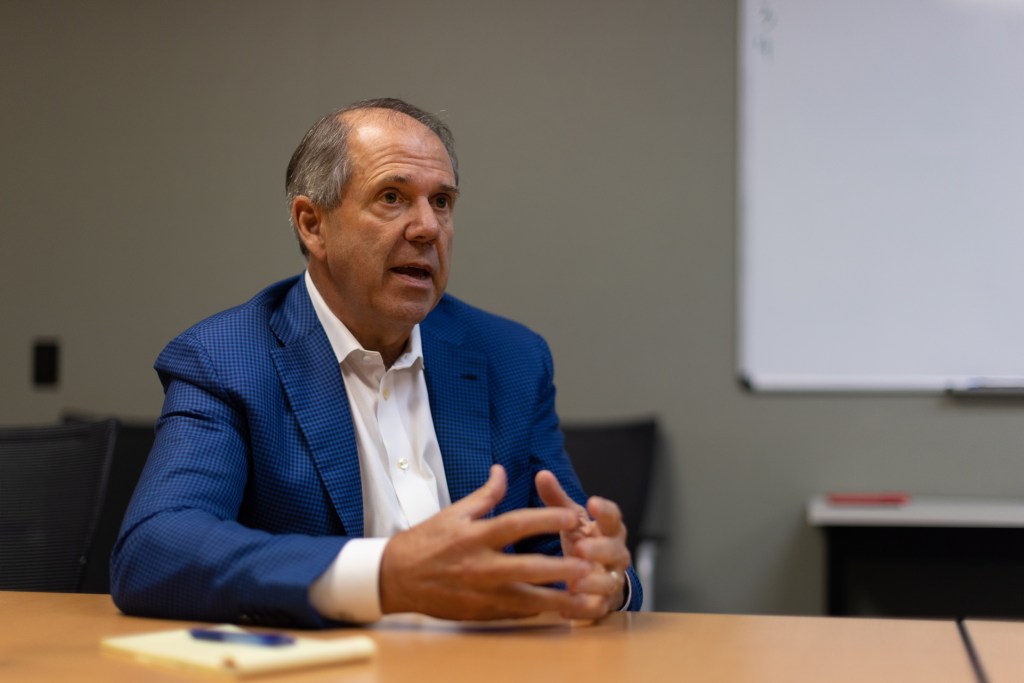 Houston ISD board member Ric Campo in an interview