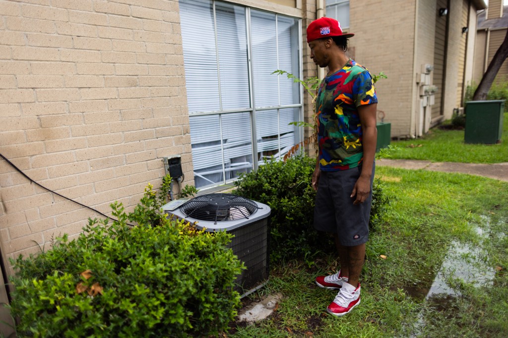 Derrick Compton expresses frustration with the lack of utility maintenance at Timber Ridge