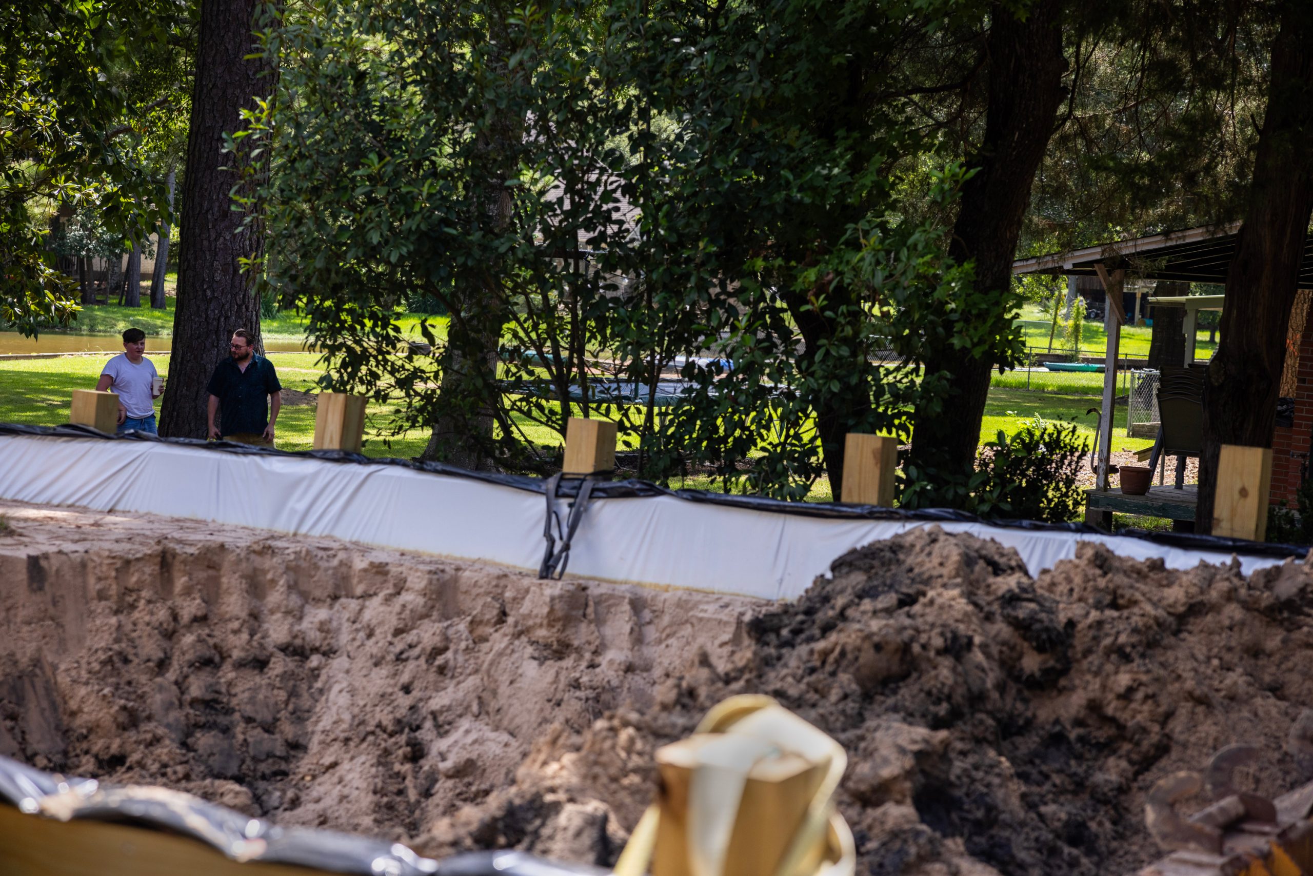 Lake Forest Falls silt truck