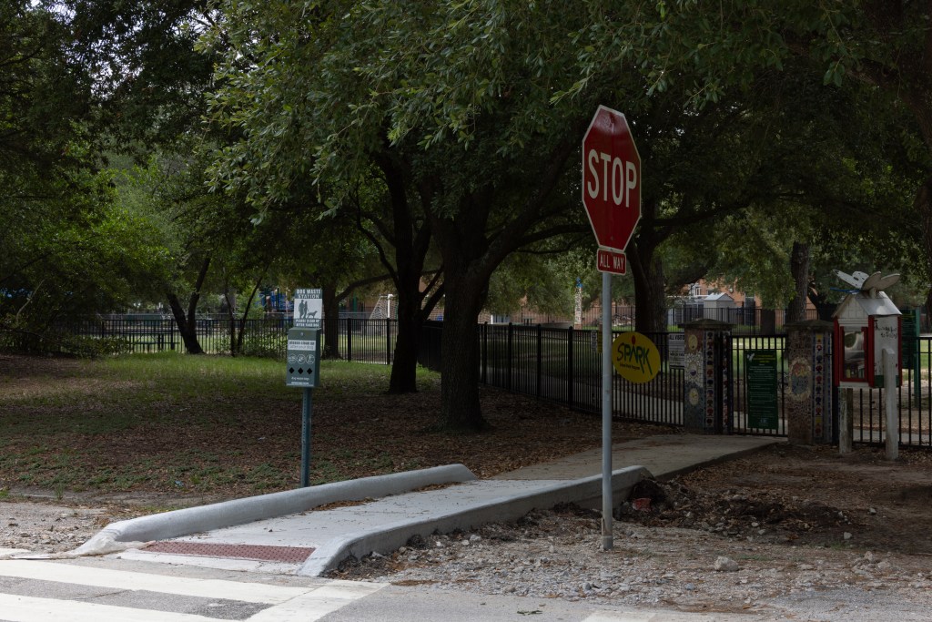 A new sidewalk in Houston
