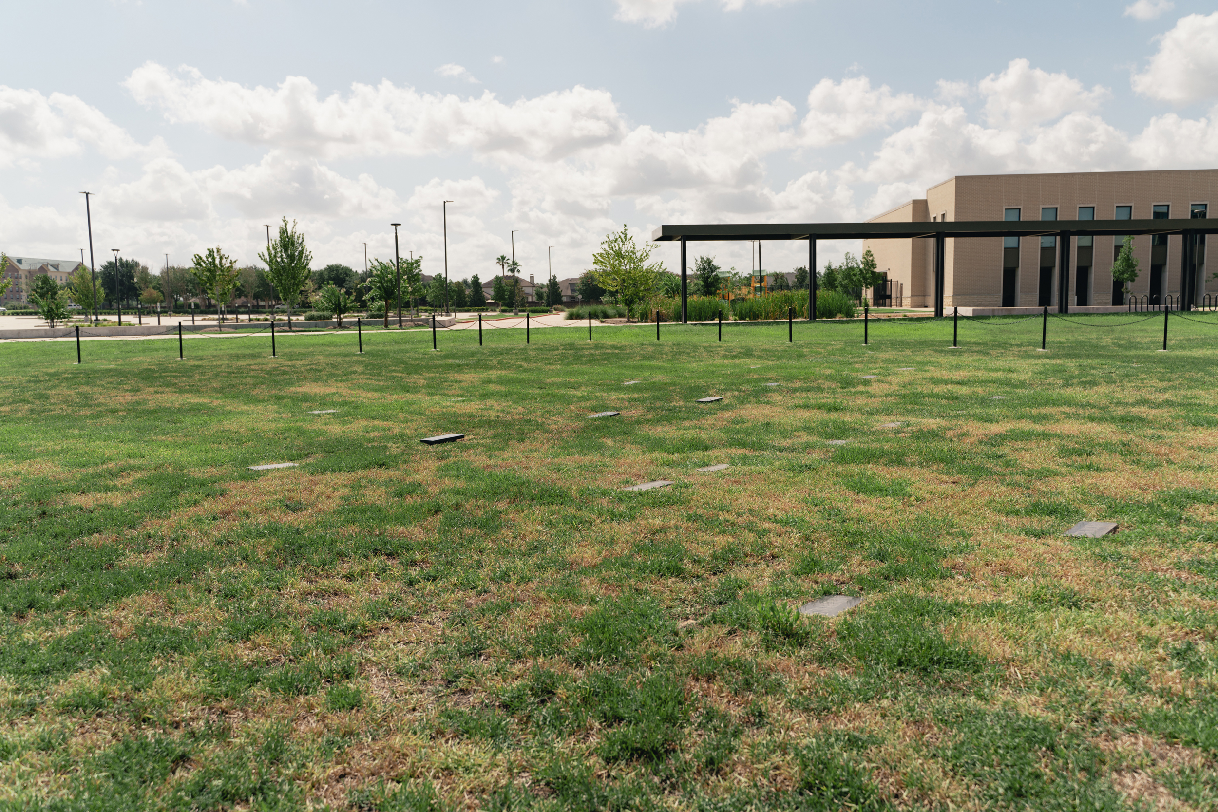 Tombstones at Bullhead Camp Cemetery, also known as Sugar Land 95