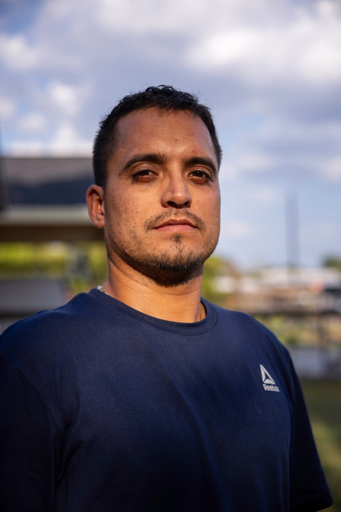 Francesco Acosta poses for a portrait at his home in Fresno, Texas