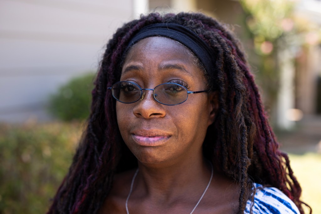 Brigette Nays poses for a portrait in Houston