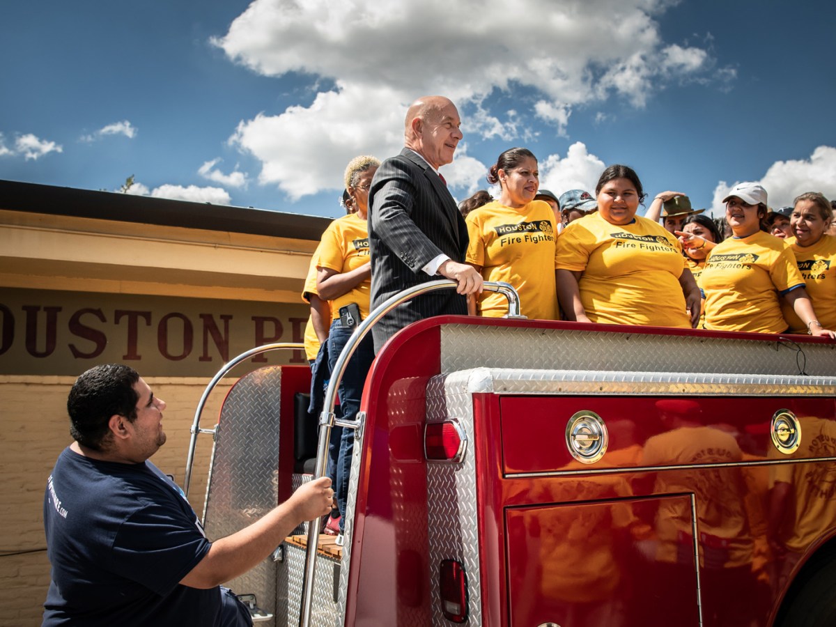 Firefighters from Houston and around the state formally endorsed Senator John Whitmire’s candidacy for Houston mayor at an event on September 30, 2023 at Houston Professional Fire Fighters Association Local #341 in Houston, Texas.