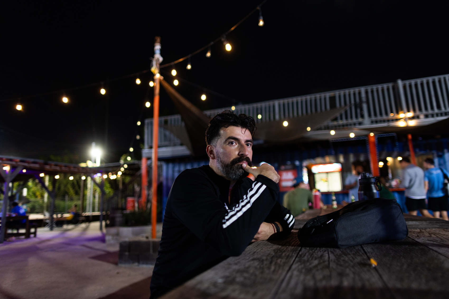 Juan Vega, 29, who had to quit his job with the Dynamo because his status changed through the DACA program, sits for a portrait before a soccer game, Wednesday, Oct. 25, 2023, in Houston.