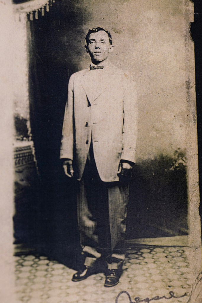 A portrait of Jesse Moore, who was one of the soldiers executed after the Camp Logan incident, at the Buffalo Soldiers National Museum 