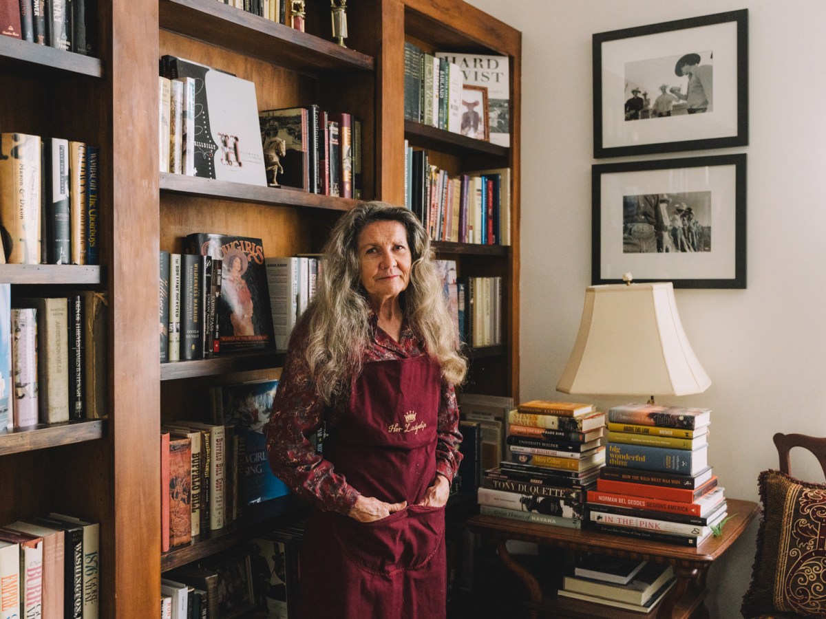 Daphne Scarbrough of The Brass Maiden poses for a portrait on Friday, Feb. 2, 2024, in Houston. She fought the Montrose Management District and thought it had dissolved. Now the district says it never went anywhere.