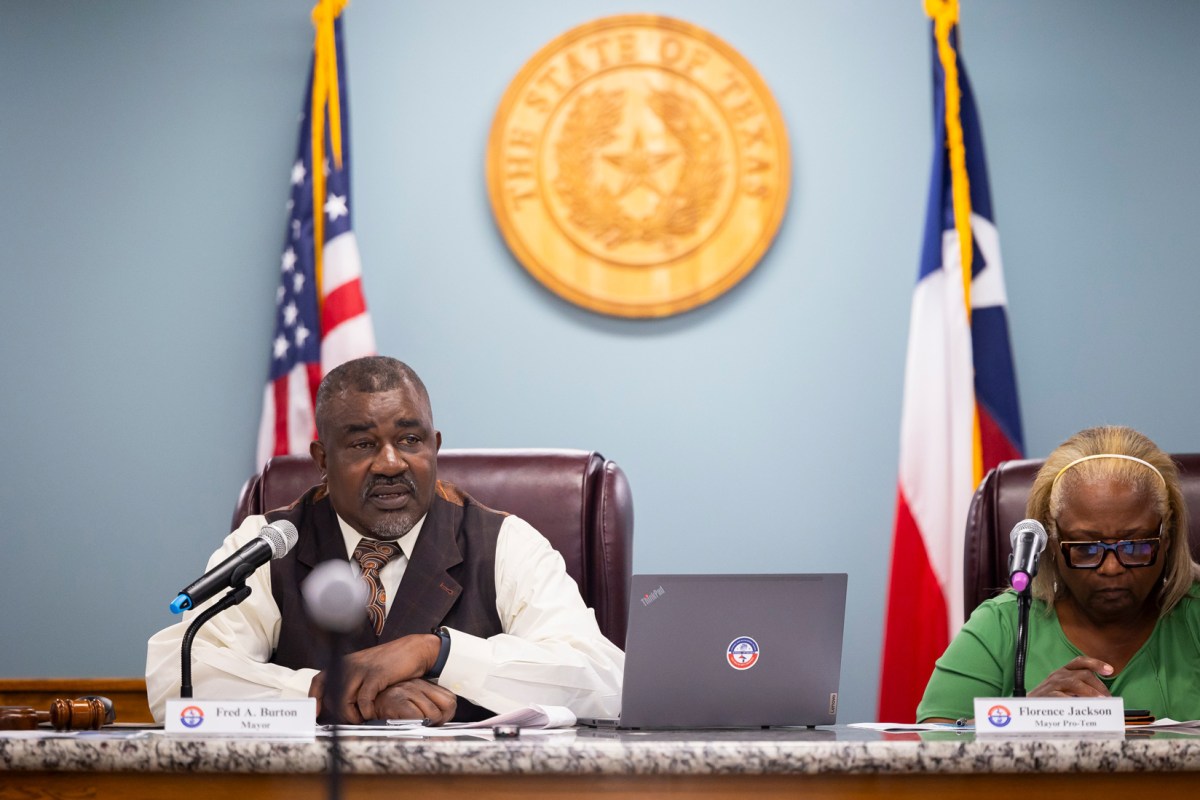 Mayor Fred Burton speaks during a city council meeting on Tuesday, April 9, 2024, in Arcola.