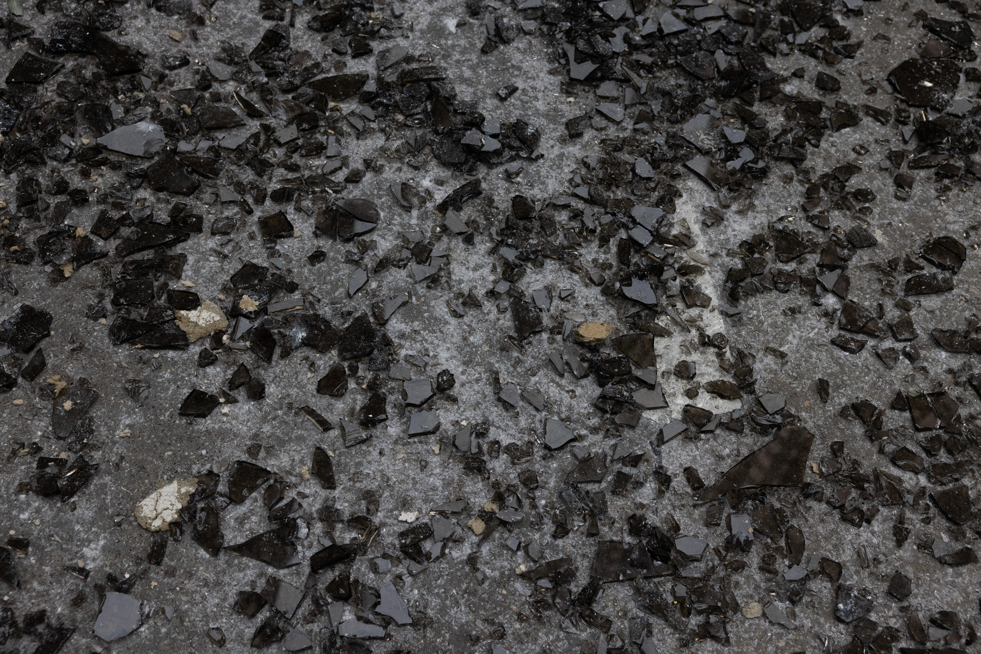 Debris after the storm on Louisiana Street in downtown, Friday, May 17, 2024, in Houston.