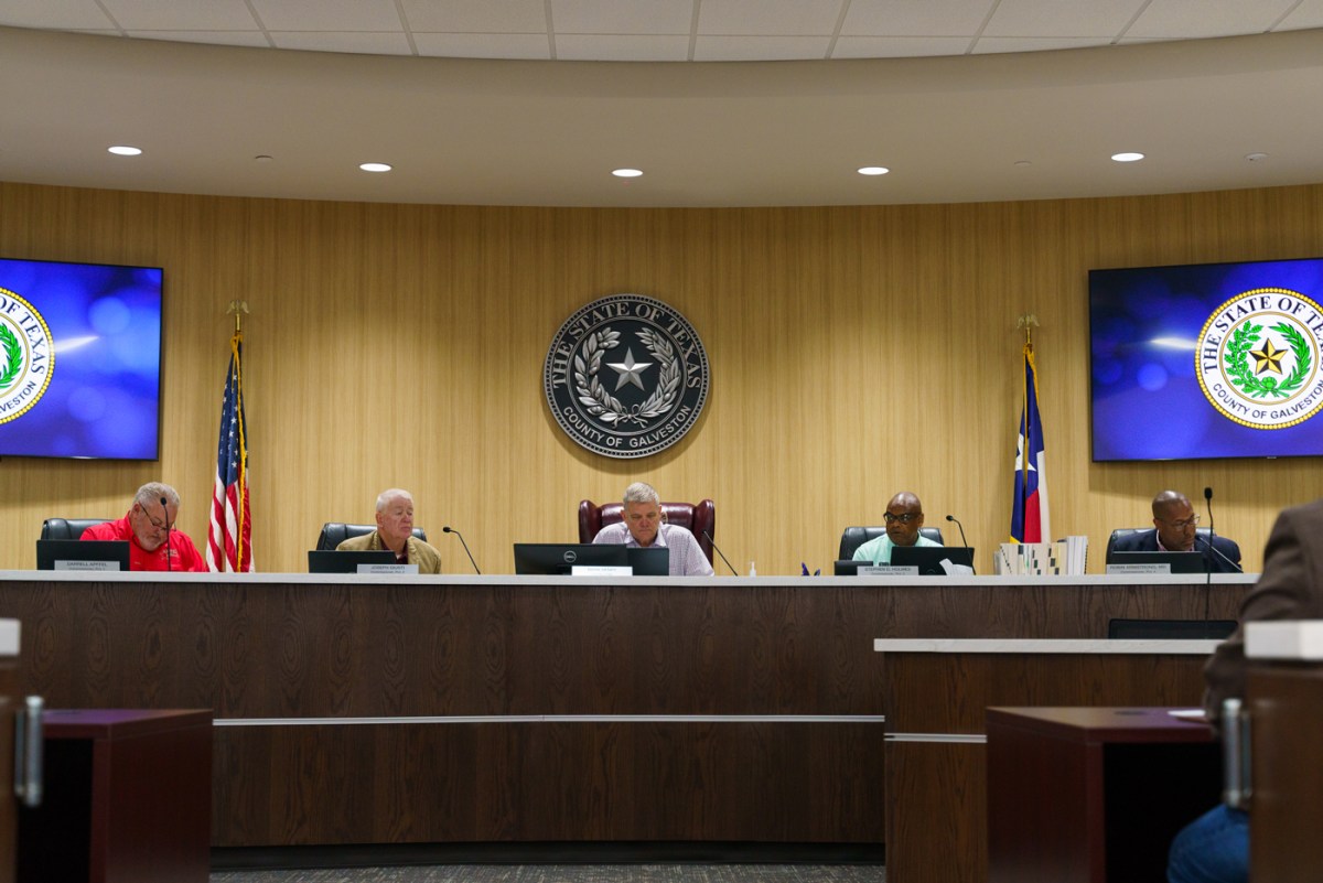 Members of the Galveston Commissioners Court