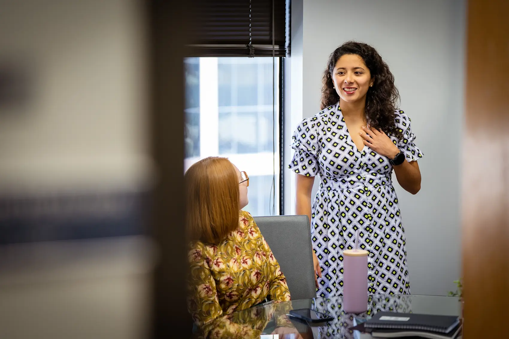 Harris County Judge Lina Hidalgo returned to work Monday after taking medical leave to treat depression.