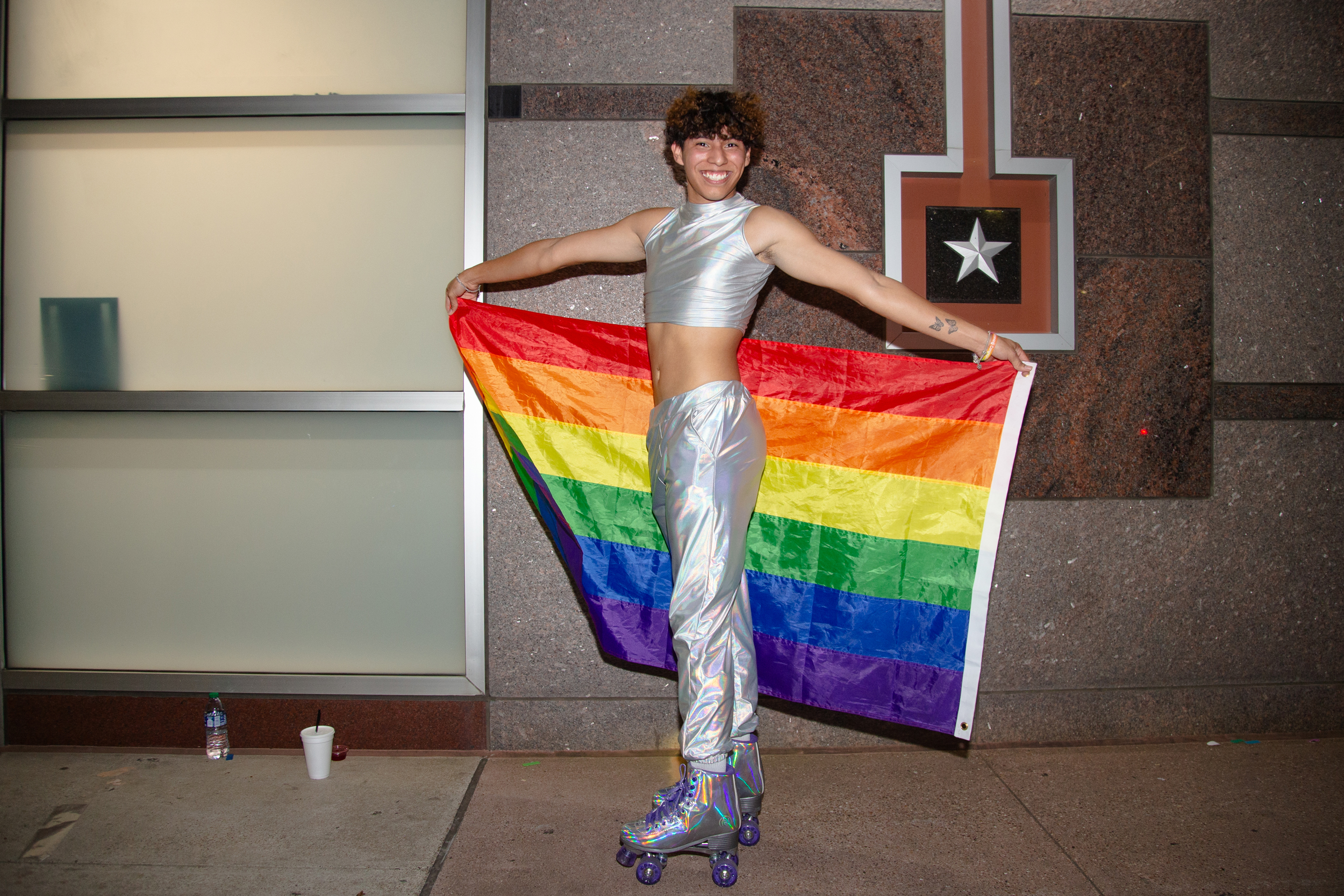 Brian Chavez at the Houston Pride Parade
