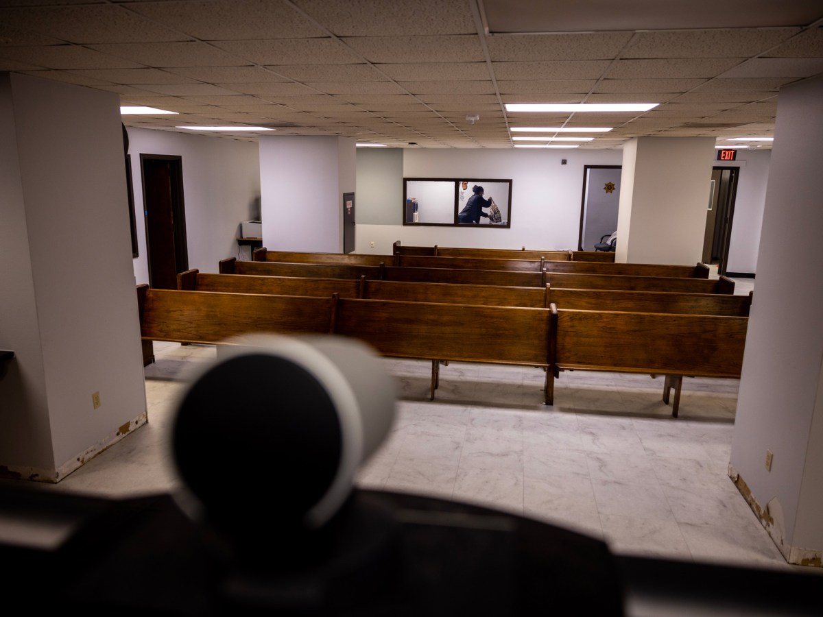 Empty courtroom