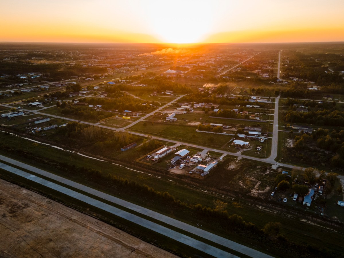 Homes and businesses line the streets of the Colony Ridge area of Liberty County on Friday, Nov. 3, 2023.