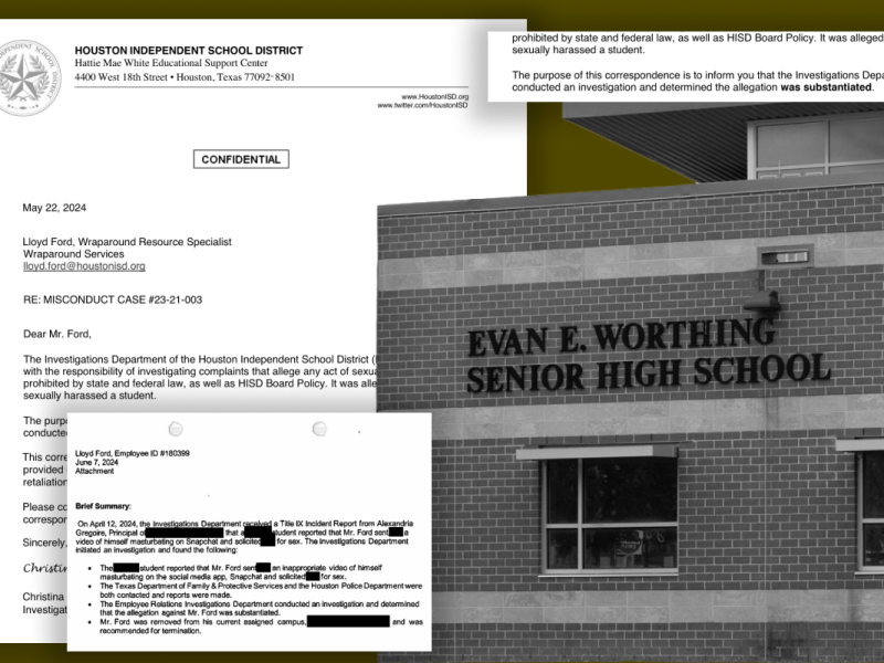 HISD found an employee sent a lewd video to a student. Parents were left in the dark.